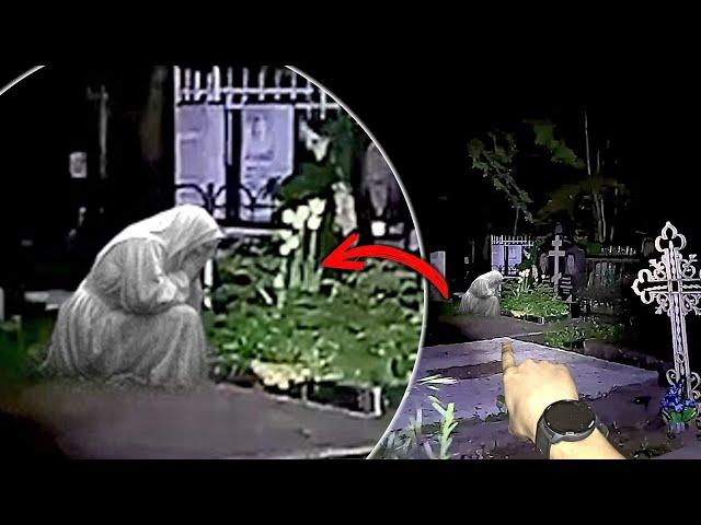 TOP 5 TERRIBLE VIDEOS TAKEN AT NIGHT IN ABANDONED PLACES night in the cemetery abandoned place