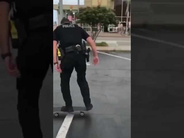 skating cop spotted!? ‍️