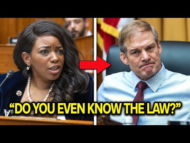Jim Jordan Tries To HUMILIATE Jasmine Crockett, Until She EDUCATES Him On The Rule Of Law AGAIN