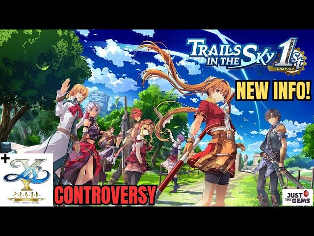 Trails in the Sky 1st Chapter News! + Ys X Proud Nordics Controversy!