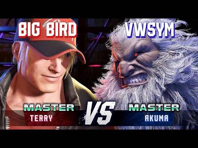 SF6 ▰ BIG BIRD (Terry) vs VWSYM (Akuma) ▰ High Level Gameplayeplay