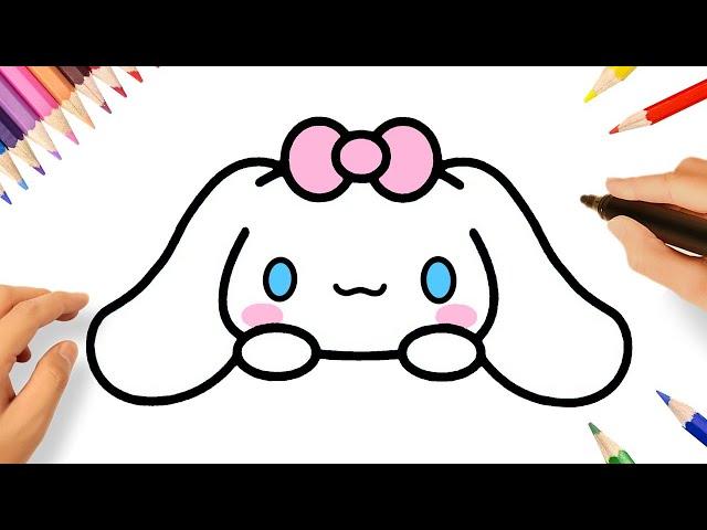 CÓMO DIBUJAR A CINNAMOROLL FÁCIL