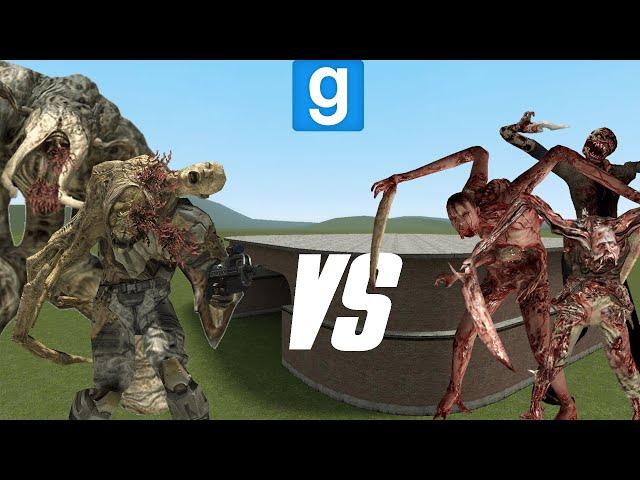 Dead Space Creatures Vs Halo Flood Gmod NPC Battles