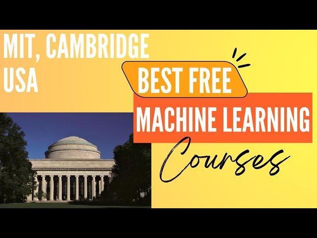 Learn from MIT Completely Free | Machine Learning | Data Science | @turningpoint15