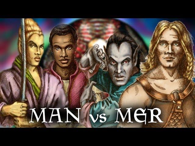 Skyrim: Man Vs Mer - The Ages Old Conflict - Anuic Vs Padomaic - Elder Scrolls Lore