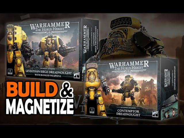 Build & Magnetize: Contemptor + Leviathan Dreadnought Horus Heresy Warhammer 40k Unboxing