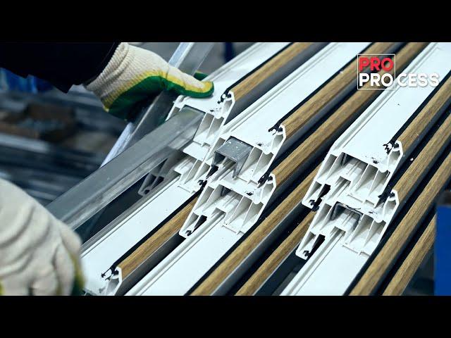 Process of making pvc window frames for the window manufacturing | Modern PVC windows