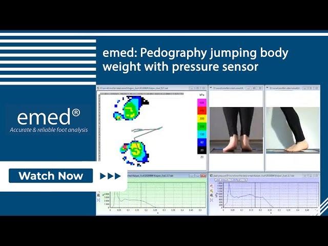 emed: Pedography jumping body weight with pressure sensor | novel.de