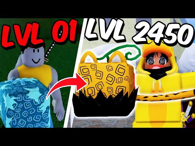 UPEI DO 01 AO 2450 NO BLOX FRUITS SENDO NOOB