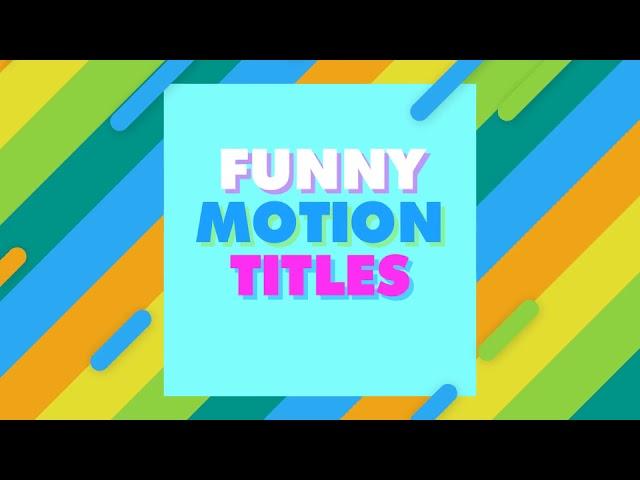 Happy Color Titles | After Effects template