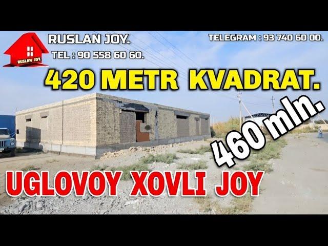 Урганч Хива йулида янги курилган угловой ховли жой 460 млн. Мулжал : Хива йул эски Метан Заправка.