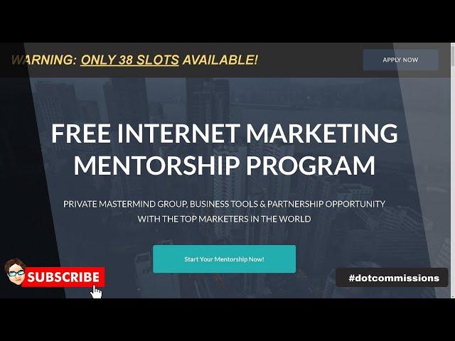 FREE Internet Marketing Mentorship Program (Mastermind For Digital Marketers & Online Entrepreneurs)