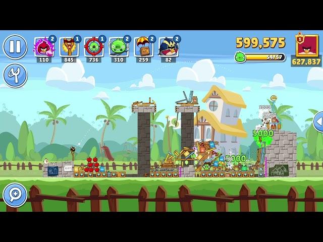 Angry Birds Friends Level 2 Tournament 1438 three stars NO POWER-UP walkthrough 2024-08-24