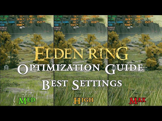 Elden Ring Optimization Guide and BEST SETTINGS | Every setting benchmarked | 1080p