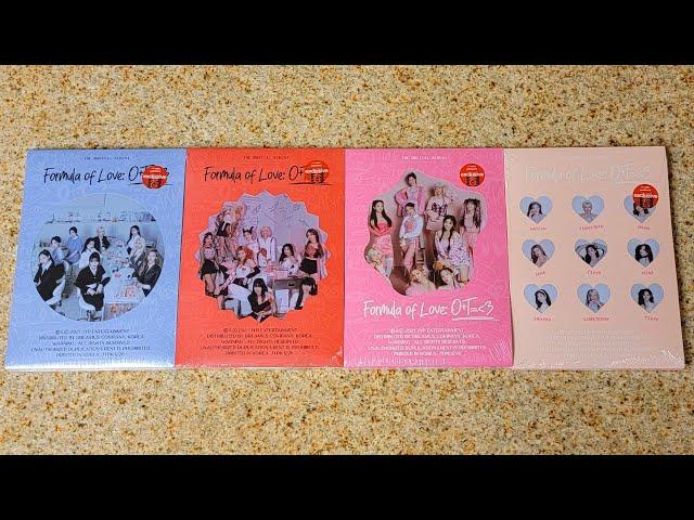 TWICE 3rd Full Album "Formula of Love: O+T=＜3" Unboxing All Versions (Target Exclusive)