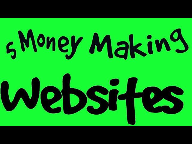 5 websites to make money online today! (no money needed) easy