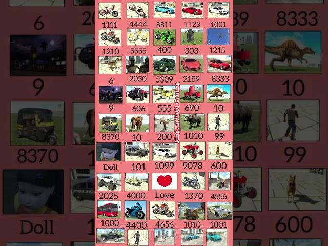 All Real Cheats Codes  Indian Bike Driving 3D #short #indianbikedriving3d #gaming