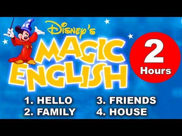 Magic English 2 Hours | ESL Disney Cartoons for Children