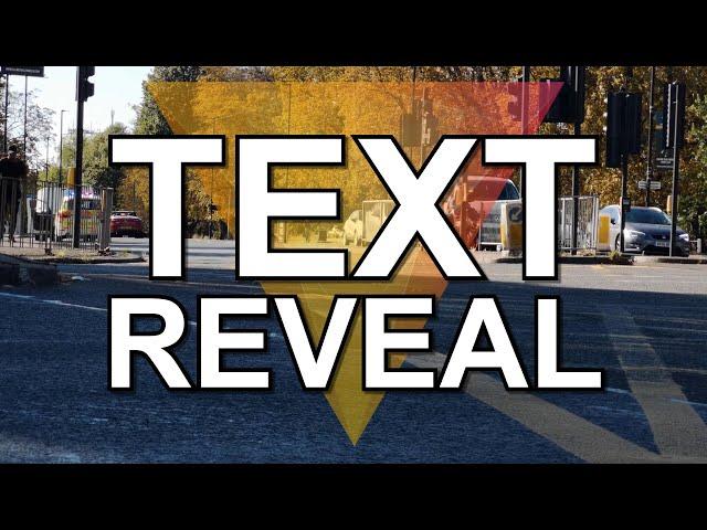 Text Reveal Effect | HitFilm Express