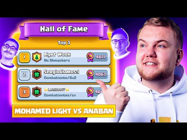 MOHAMED LIGHT VS ANABAN FOR THE #1 FINISH IN CLASH ROYALE SEASON END