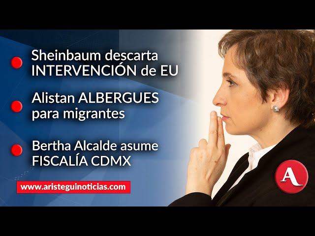 #AristeguiEnVivo: Sheinbaum descarta intervención de EU; alistan albergues para migrantes | 24/12/24