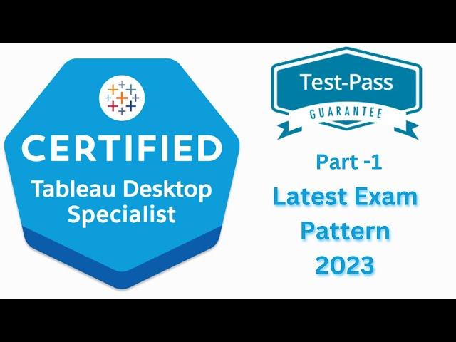 Tableau Desktop Specialist Exam Practice Questions - Part 1 | Become a Certified Tableau Developer