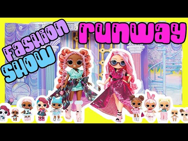 LOL Surprise OMG Fashion Show Mega Runway with Sisters + Doll Surprises and Outfits