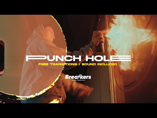 FREE PUNCH HOLE TRANSITIONS #contentcreator #film #transition #overlay