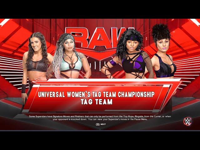 WWE 2K23  Kayden Carter and Katana Chance Vs Ana Marte and Jasmine Aivaliotis (XBOX Series X)