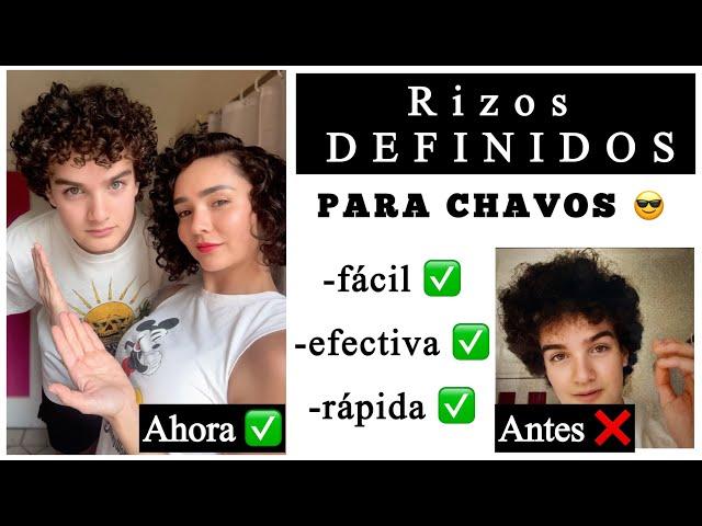 MÉTODO CURLY FACILITO  PARA CHAVOS   ¡BYE PELO ESPONJADO SIN FORMA! 