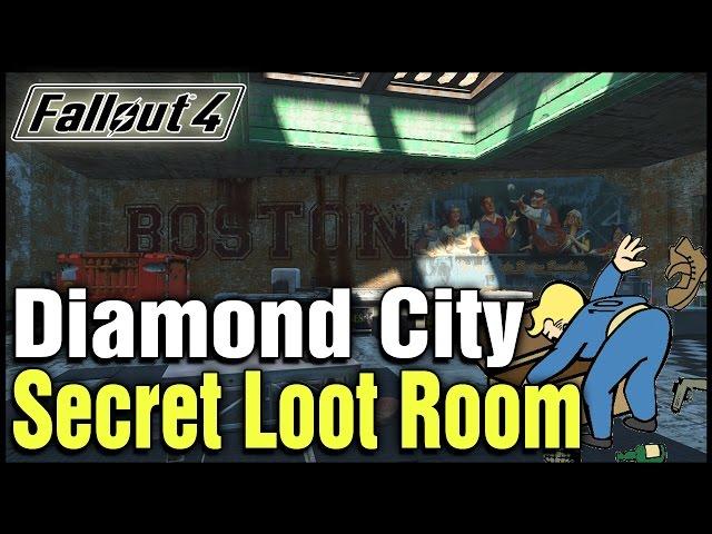 Fallout 4: Diamond City Secret Loot Room Location!