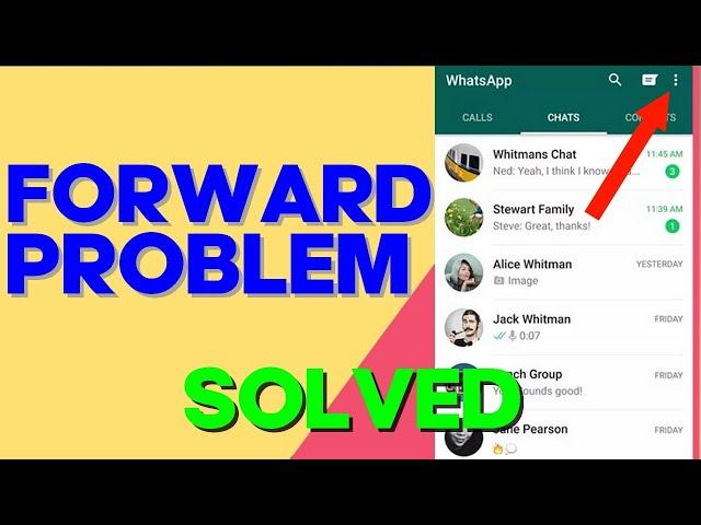 How to Fix and Solve Whatsapp Forward Problem on Any Android Phone 2024