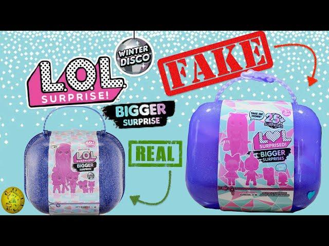 Fake winter disco bigger surprise full unboxing. Fake lol omg shadow doll. Fake vs real omg yaydaytv