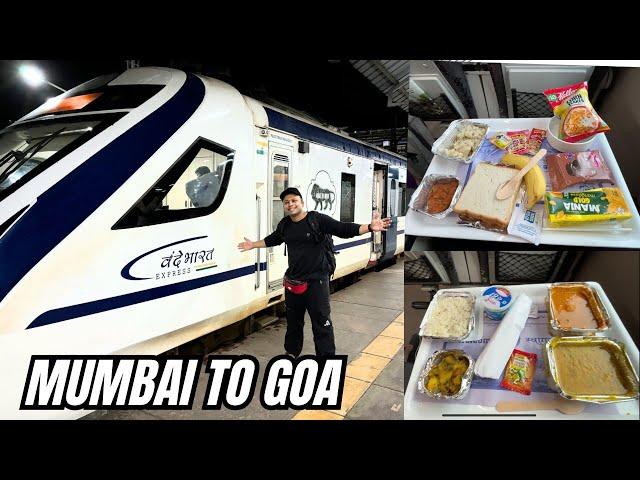 Mumbai - Goa Vande Bharat Express Full Journey | Executive Class | All Delicious Meal | Konkan Route