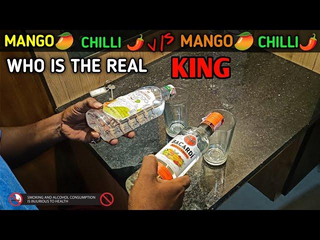 Mango Chilli Vodka  Review|Bacardi Mango Chilli Rum|Street Food Vlog|Food Porn|Liquor Price Kerala