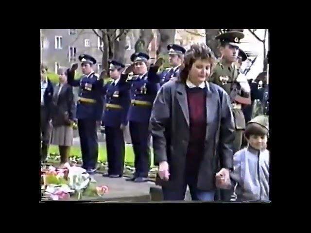 USSR Anthem Wreath Ceremony At Neuruppin In 9 May 1991