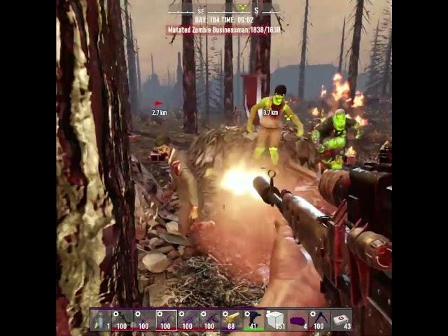 Apoc Now Roam Hordes can be rough. . ----  7 Days To Die #oldgoatgaming   #7dtd #gaming