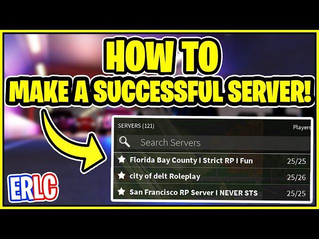 How to start a SUCCESSFUL private server in ERLC! (ERLC Roblox Liberty County)