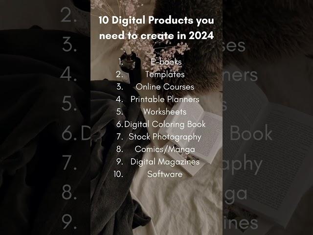 If you don’t know what to sell… here are 10 digital products