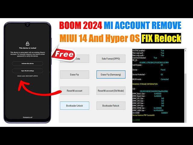 All Xiaomi Mi Account Remove 2024 | Mi Account Unlock Tool | Redmi/Poco Mi Account Bypass Fix Relock