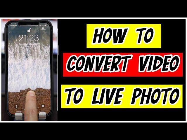 How to Convert Your Videos to Live Photos on your iPhone 2021 #livephotos