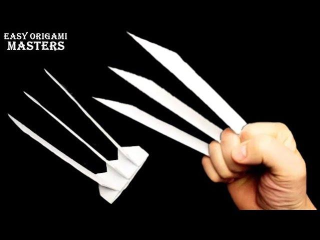 How to make Wolverine claws out of paper  Origami claws