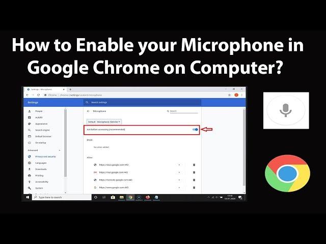 How to Enable your Microphone in Google Chrome on Computer?