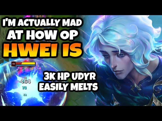 Hwei is 100% the most broken mid and basically unbeatable