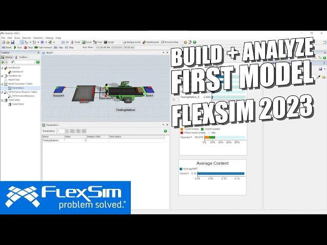 FlexSim 2023 | Build Your First Simulation Model