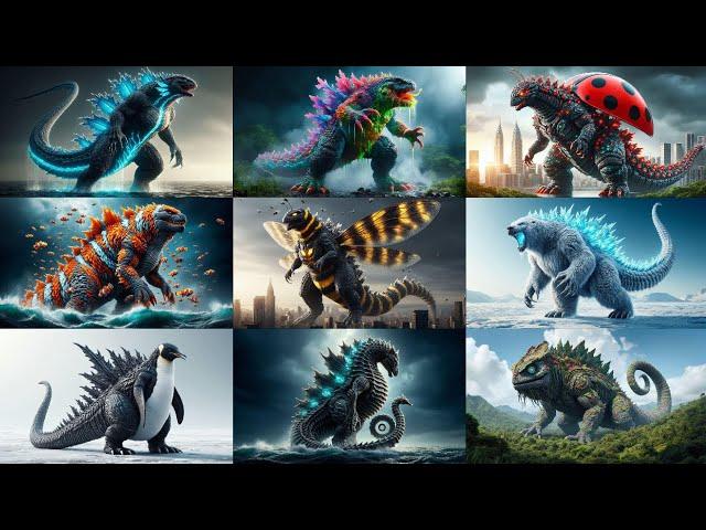 Incredible Animal Fusion Hybrid: Godzilla Hybrid with Other Animal Species!