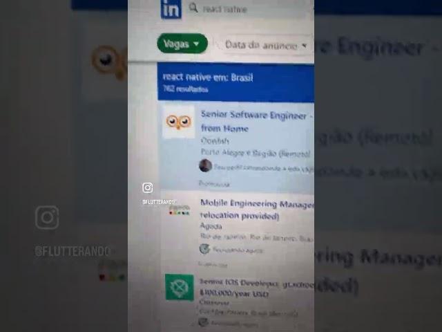 Flutter vs React Native. Quem tem mais vagas aqui no Brasil #dart #flutter #flutterando