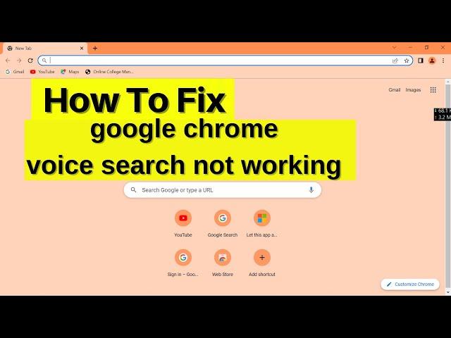 Fix google chrome voice search not working | voice search on google chrome not working