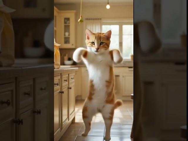 Meow-tion detected!  #cute #catlovers #catdance #ai