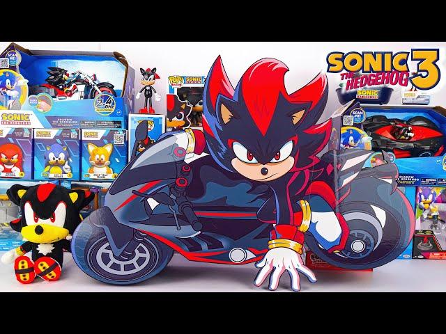 Sonic The Hedgehog 3 Movie Toys Unboxing Review | Shadow with Motorcycle Box